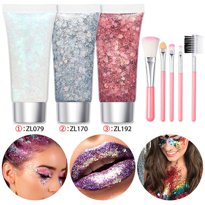17 set glitter gel sequin body face eyes hair stage shimmer makeup vegan