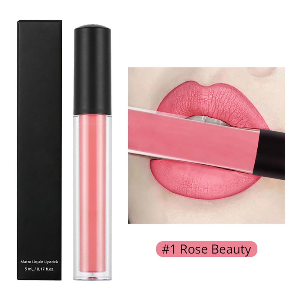30-color Brown Matte Liquid Lipstick Nude Velvet Mist Lip Cream Cruelty-free