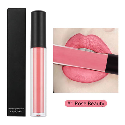30-color Brown Matte Liquid Lipstick Nude Velvet Mist Lip Cream Cruelty-free