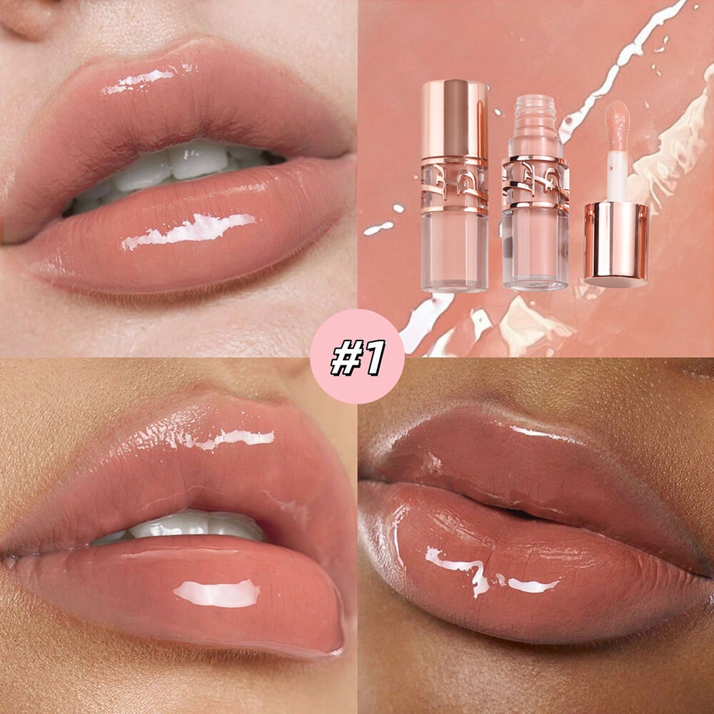 9-Shade Chocolate Lip Glaze Moisturizing Lip Gloss Non-Sticky Lip Oil