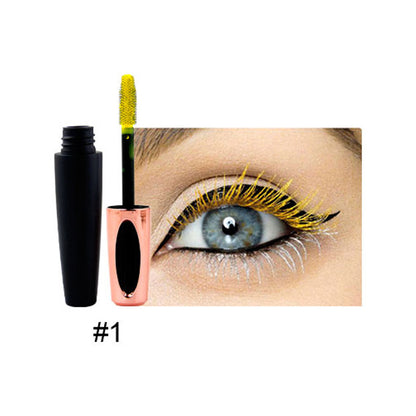 10-Color Colored Mascara 3D Full Volume Waterproof Thick Curling Long Lasting Vegan