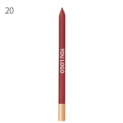 20 Color Matte Lip Liner high pigment Lip Line Pen Nude Long-Lasting Waterproof