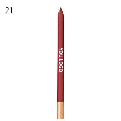 20 Color Matte Lip Liner high pigment Lip Line Pen Nude Long-Lasting Waterproof