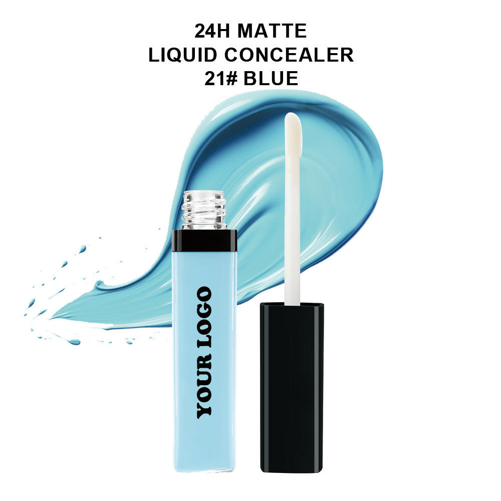 22-Shade Liquid Concealer Full Coverage Acne Marks Spots Dark Circles Tattoo