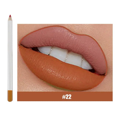 25 color matte lip liner lip color pencil white high pigmented