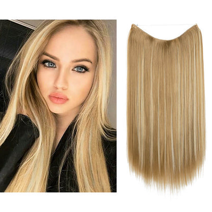 Hair extensions women wigs natural wig one-piece long straight hair