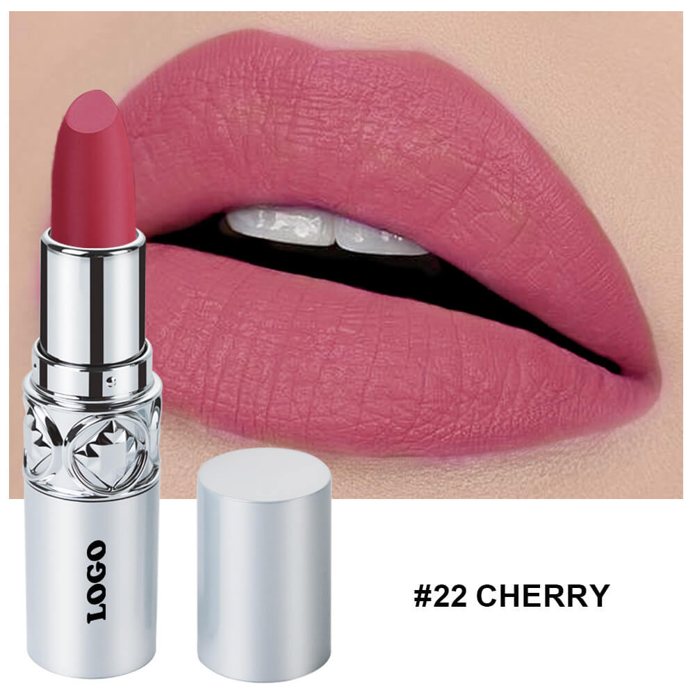 24 color matte lipstick cream waterproof long lasting silver tube