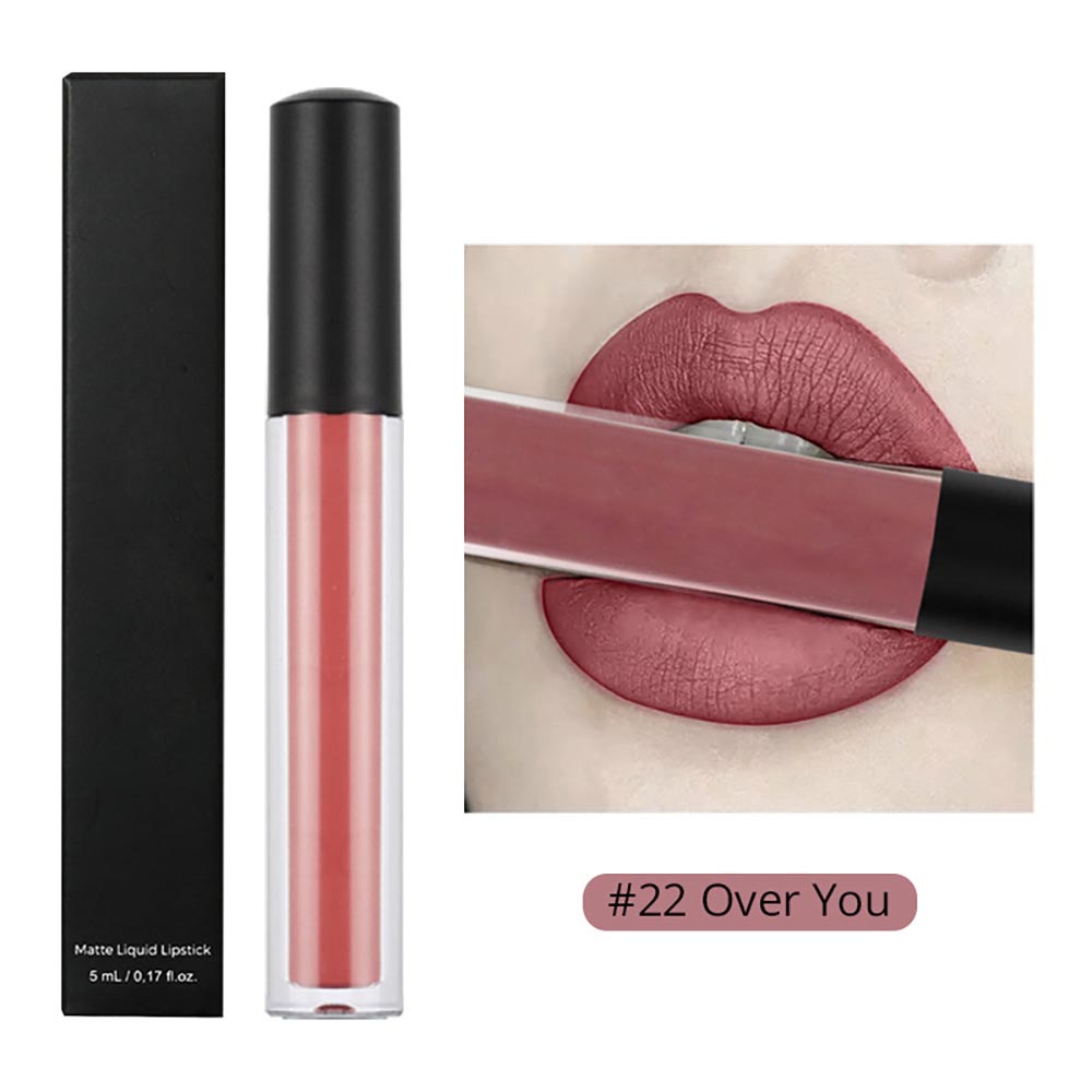 30-color Brown Matte Liquid Lipstick Nude Velvet Mist Lip Cream Cruelty-free