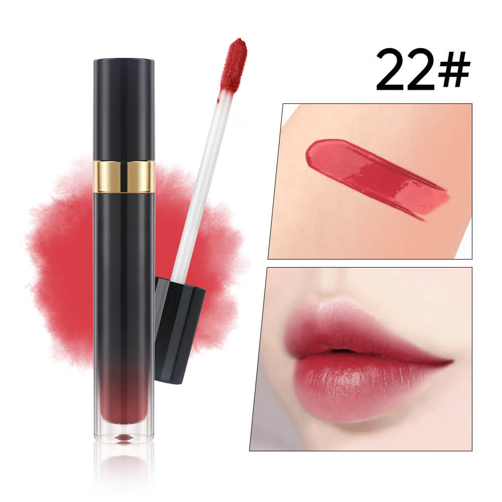 10-Shade Nude Lip Glaze High Pigmented Smudge-Proof Lip Tint Private Label