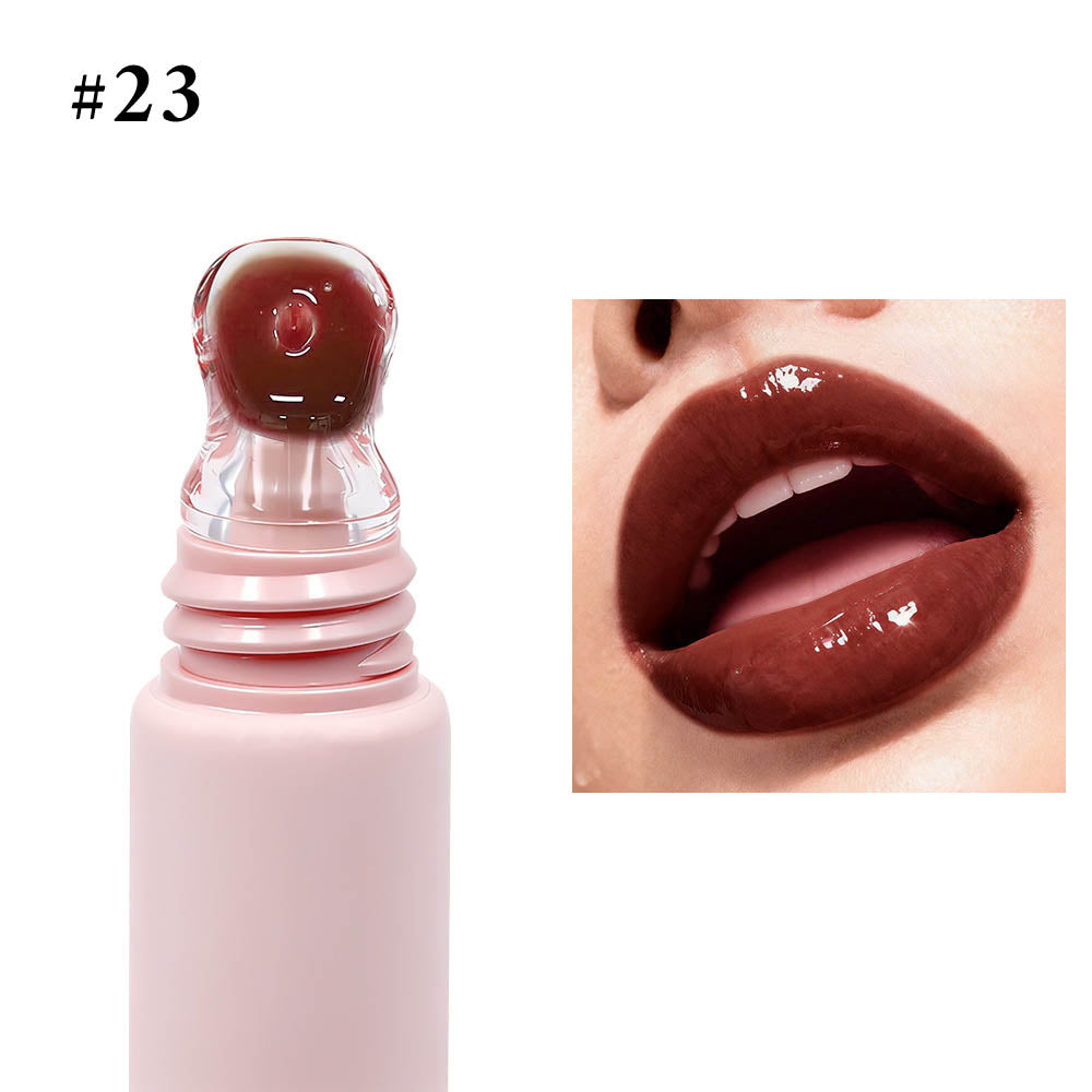 24 Color Peptide Lip Gloss Moisturizing Hydrating Lip Cream Squeeze Tube