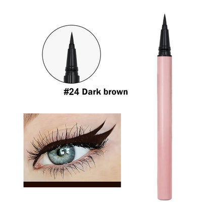 24 color pink liquid eyeliner pencil colorful waterproof long lasting