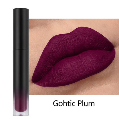 34-Color Matte Liquid Lipstick Non-Stick Transfer-Proof Long Lasting