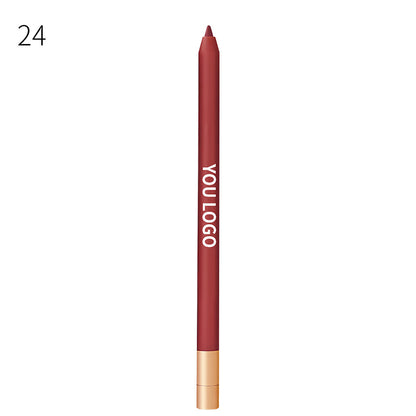 20 Color Matte Lip Liner high pigment Lip Line Pen Nude Long-Lasting Waterproof