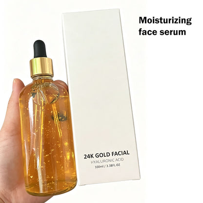 24K Face Serum Hyaluronic Acid Essence Anti-Aging Soothing Vitamin C 100Ml