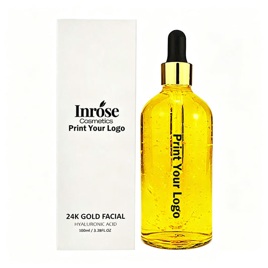 24K Face Serum Hyaluronic Acid Essence Anti-Aging Soothing Vitamin C 100ml