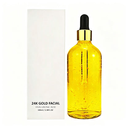 Sérum visage 24 carats à l'acide hyaluronique, essence anti-âge et vitamine C, 100 ml