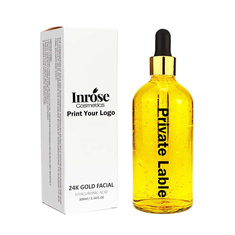 24k face serum hyaluronic acid essence anti-aging vitamin C 100ml