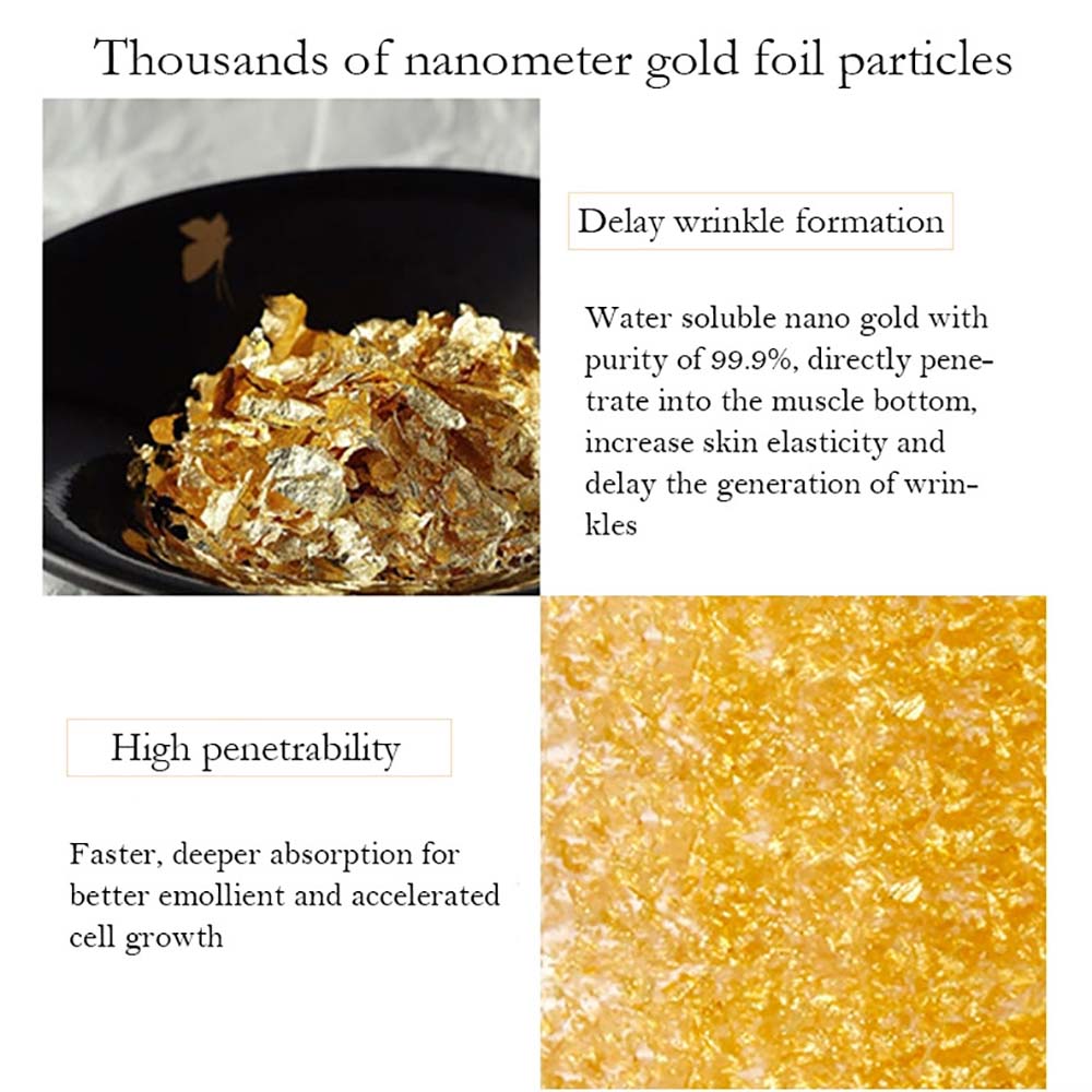 24k face serum hyaluronic acid essence anti-aging vitamin C 100ml