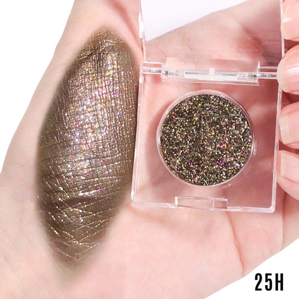 36-Color Chameleon Eyeshadow Powder Metallic Highlighter Vegan 26mm