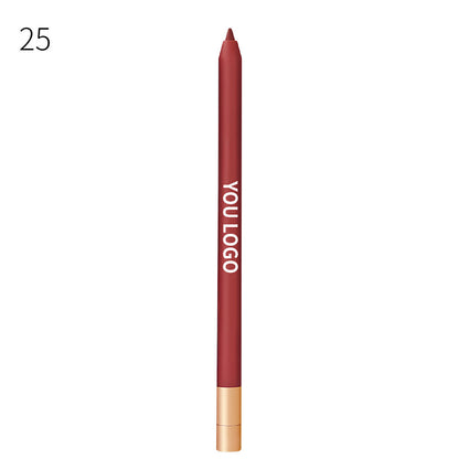20 Color Matte Lip Liner high pigment Lip Line Pen Nude Long-Lasting Waterproof