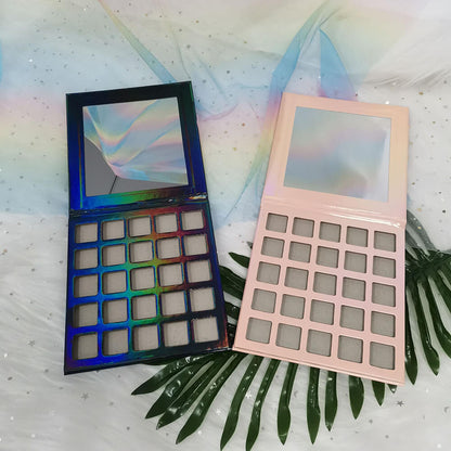 25 color DIY eyeshadow palette square color 22mm high pigmented waterproof
