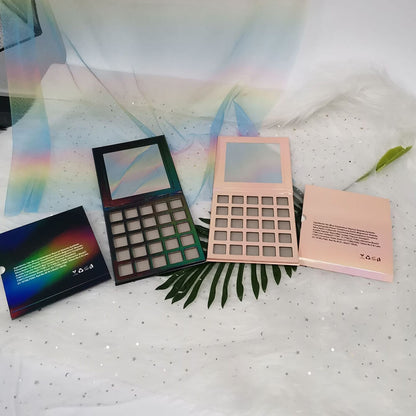 25 color DIY eyeshadow palette square color 22mm high pigmented waterproof