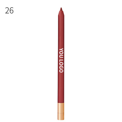 20 Color Matte Lip Liner high pigment Lip Line Pen Nude Long-Lasting Waterproof