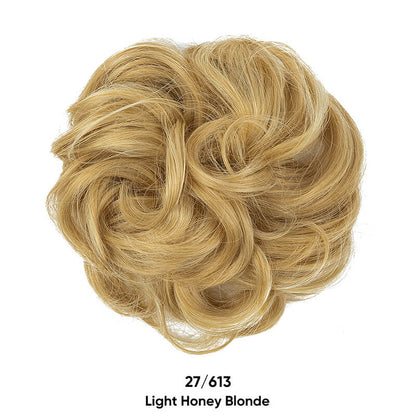 Curly hair buns wigs ball head wigs elastic hair buns flower