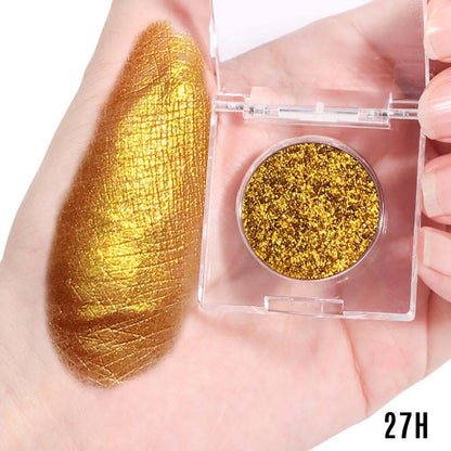 36-Color Chameleon Eyeshadow Powder Metallic Highlighter Vegan 26mm