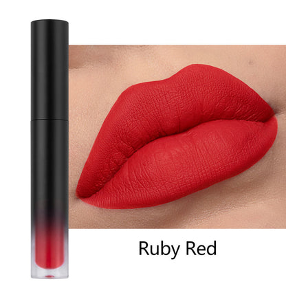 34-Color Matte Liquid Lipstick Non-Stick Transfer-Proof Long Lasting