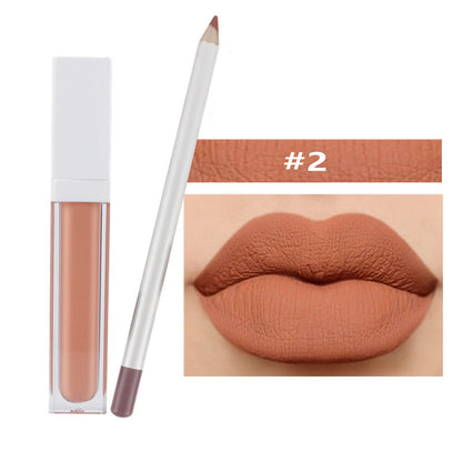 21 Color Liquid Lipstick & Lip Liner Set Matte Waterproof Long Lasting Vegan