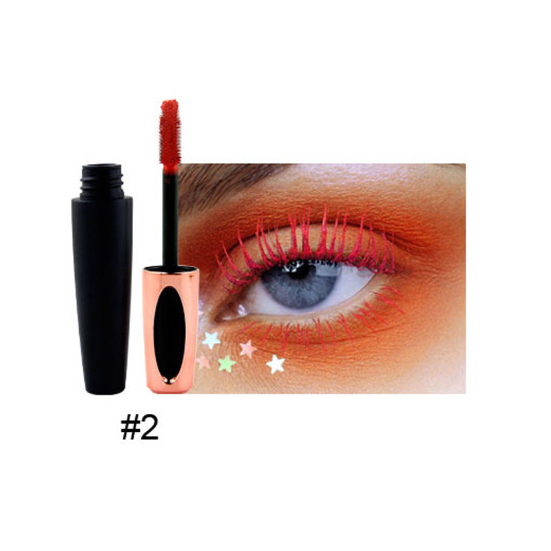 10-Color Colored Mascara 3D Full Volume Waterproof Thick Curling Long Lasting Vegan