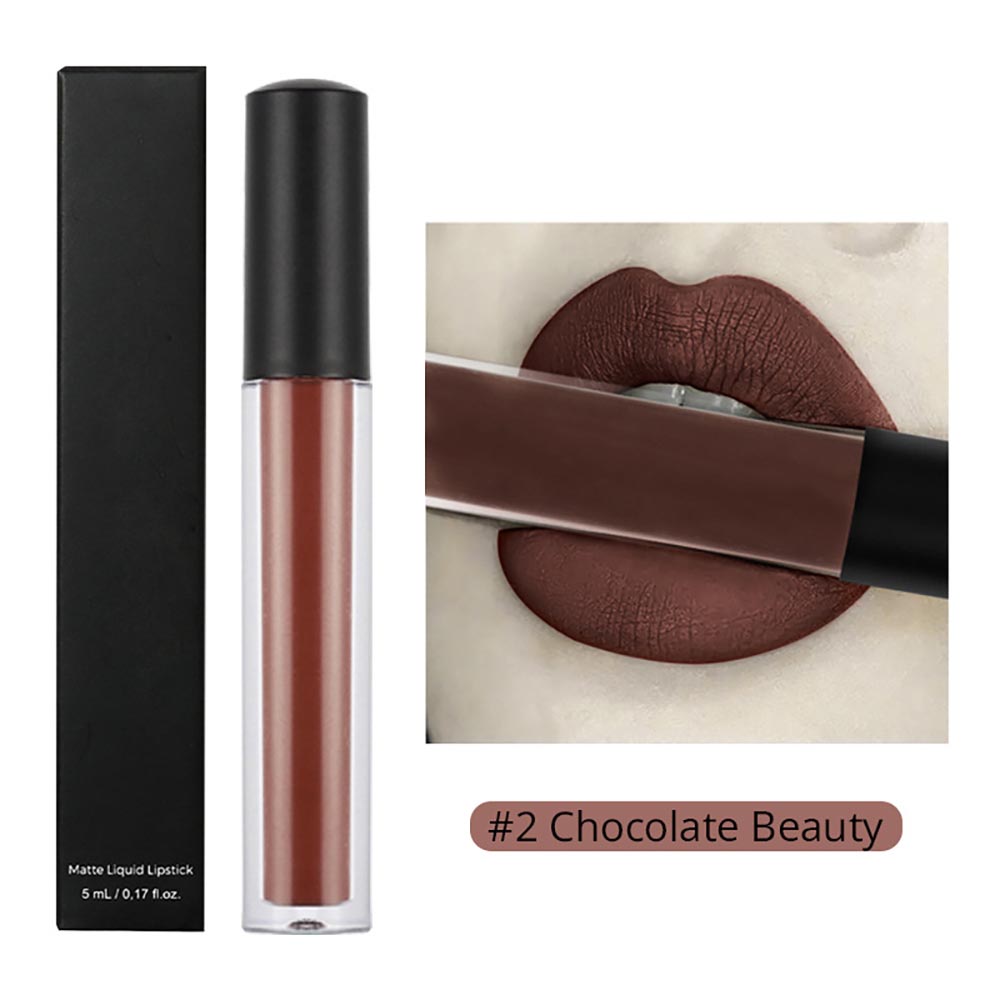 30-color Brown Matte Liquid Lipstick Nude Velvet Mist Lip Cream Cruelty-free