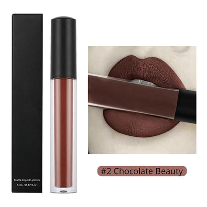 30-color Brown Matte Liquid Lipstick Nude Velvet Mist Lip Cream Cruelty-free