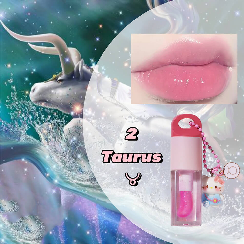 12 Magic Lip Oil Color-Changing Plumping Moisturizing Lip Gloss 12 Constellation Pendant