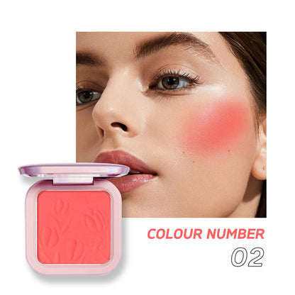 9 color blush palette cheek brighten powder high pigmented waterproof