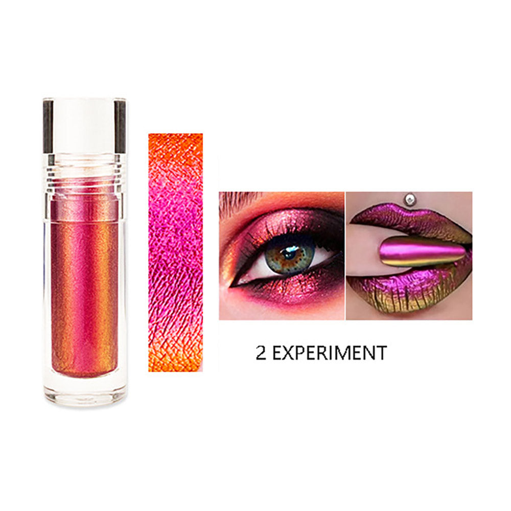 6 Color Chameleon Liquid Eyeshadow Metallic Highlighter Holographic Lipstick