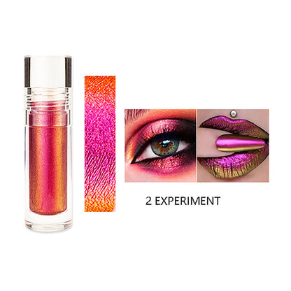 6 Color Chameleon Liquid Eyeshadow Metallic Highlighter Holographic Lipstick