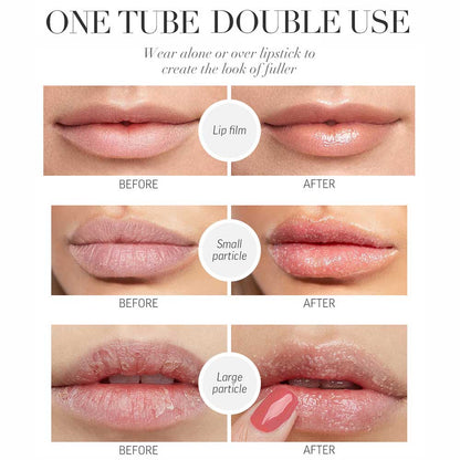 2 In 1 Lip Mask & Lip Scrub Lip Balm Exfoliation Moisturizing Lip Care With Lip Brush