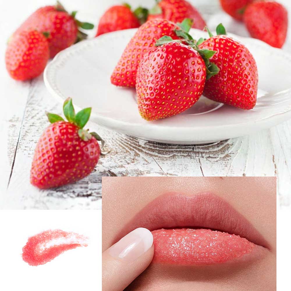2 In 1 Lip Mask & Lip Scrub Lip Balm Exfoliation Moisturizing Lip Care With Lip Brush