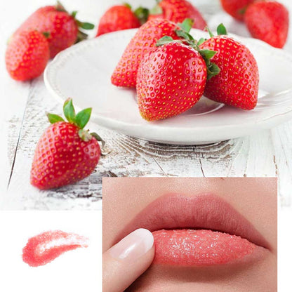 2 In 1 Lip Mask & Lip Scrub Lip Balm Exfoliation Moisturizing Lip Care With Lip Brush