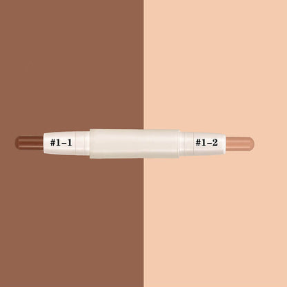 3 color contour stick double-ended nose shadow waterproof