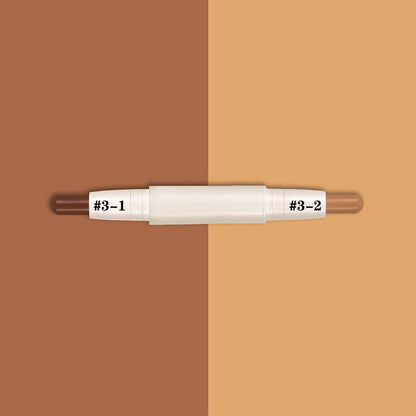 3 color contour stick double-ended nose shadow waterproof