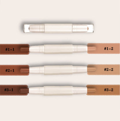 3 color contour stick double-ended nose shadow waterproof
