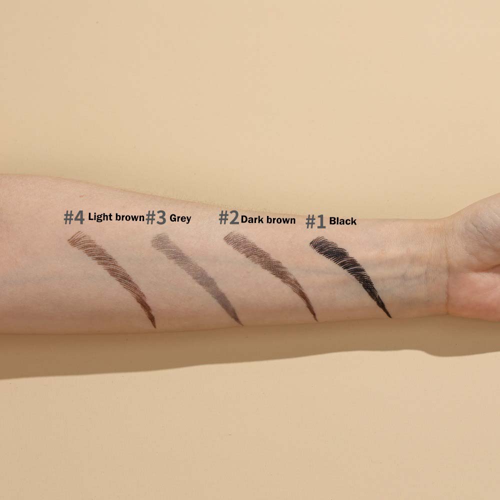 4 Color 2 In 1 Four-Pronged 4D Eyebrow Pencil Ultra-Fine Liquid Eyeliner Waterproof