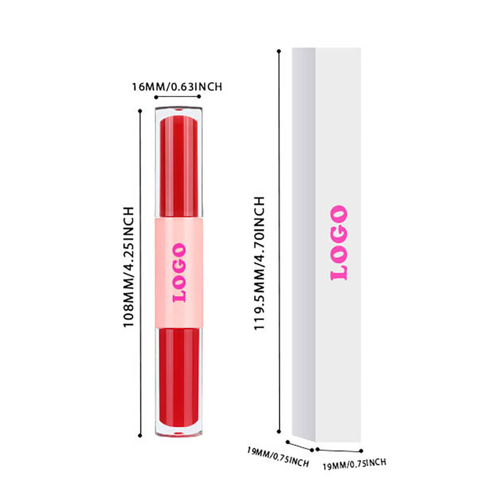 12 Color 2-In-1 Lip Gloss & Matte Liquid Lipstick Moisturizing Waterproof Vegan