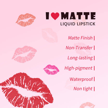 12 Color 2-In-1 Lip Gloss & Matte Liquid Lipstick Moisturizing Waterproof Vegan
