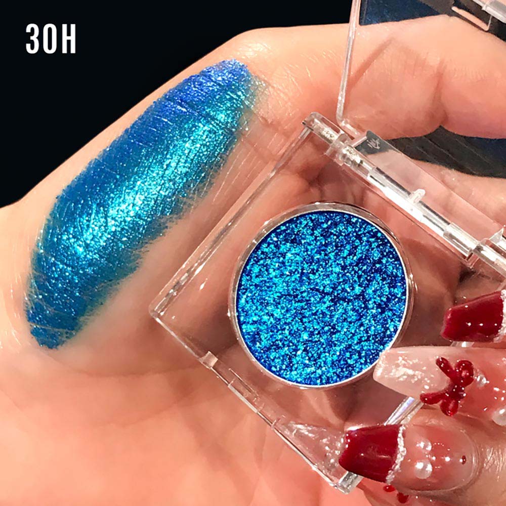 36-Color Chameleon Eyeshadow Powder Metallic Highlighter Vegan 26mm
