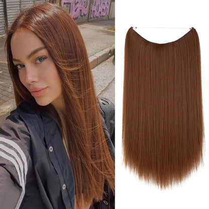 Hair extensions women wigs natural wig one-piece long straight hair
