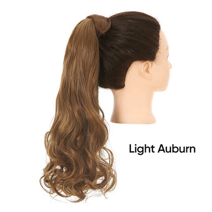 17 colors wigs hair extensions strapped ponytail long curly hair 50cm